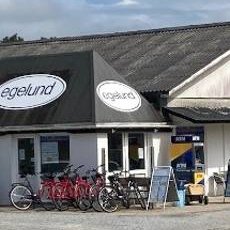 Egelunds Camping i Lønstrup med cykeludlejning og butik