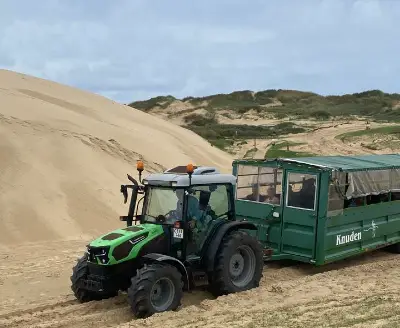 Knuden – Traktorkørsel ved Rubjerg Knude Fyr