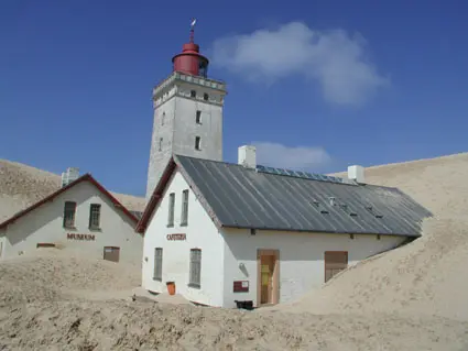 Rubjerg Knude Fyr i de sidste med udstilling